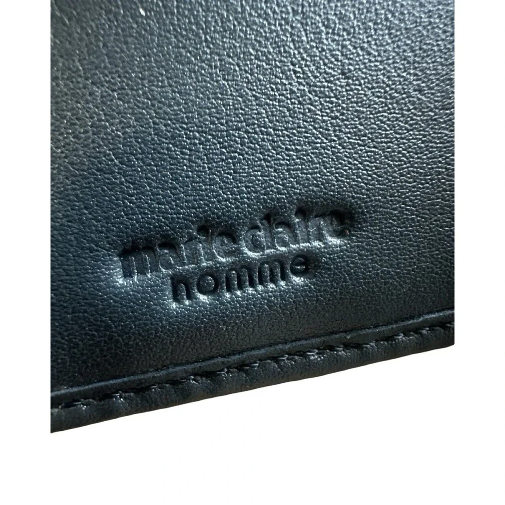 Marie Claire Homme Black Leather Bifold Wallet – Very Good Condition
